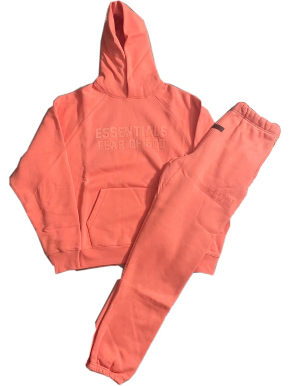 Fear of God Coral ESSENTIALS Hoodie & Joggers Set